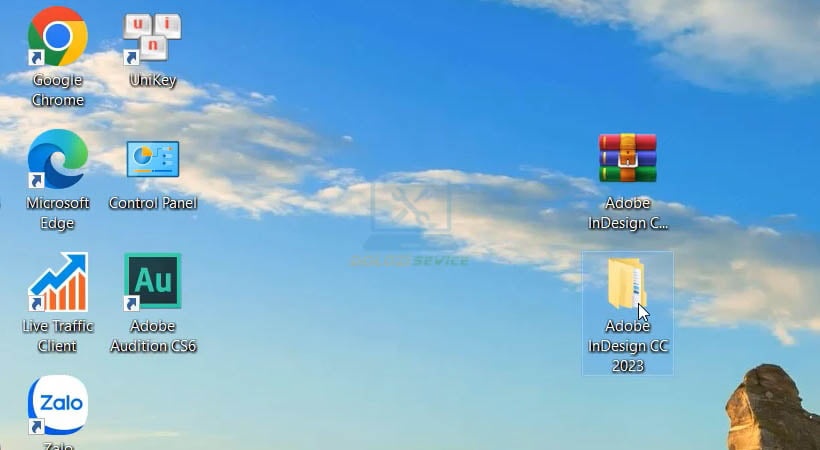 Mở thư mục đã giải nén Adobe Indesign 2023
