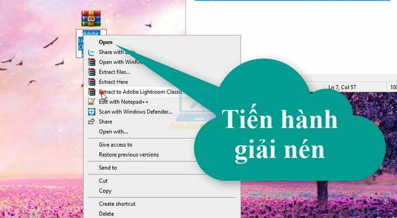 Giải nén Adobe Lightroom 2023