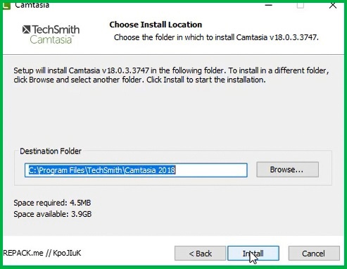 Phần mềm Camtasia 2018
