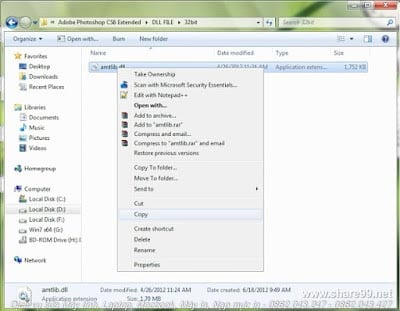copy file activate photoshop cs6