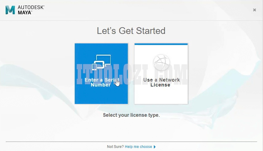 Khởi chạy phần mềm Autodesk Maya 2018 sau đó nhấn Enter a Serial Number