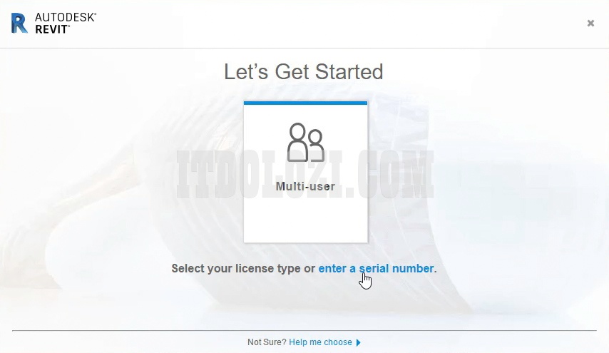 Nhấn Enter a Serial Number