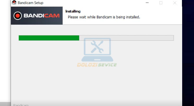 Chờ quá trình cài đặt Bandicam 2020 hoàn tất
