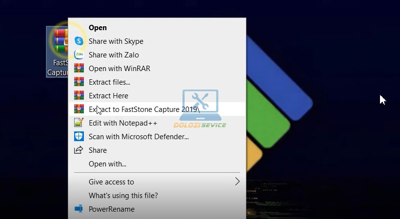 Giải nén FastStone Capture 2019