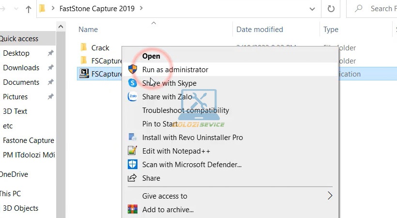 Chạy file setup FastStone Capture 2019