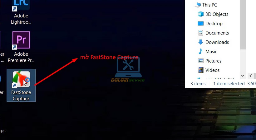 Mở phần mềm FastStone Capture 2020