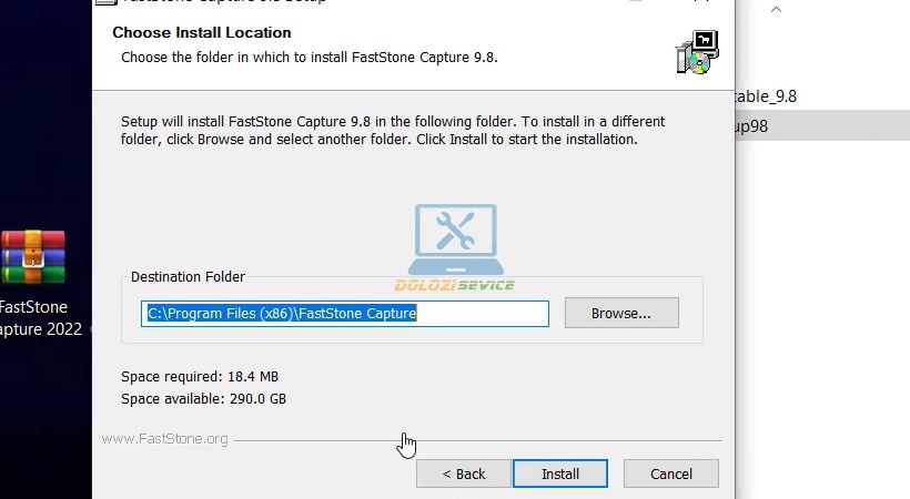 Nhấn Install để bắt đầu quá trình cài đặt