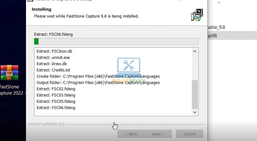 Đợi quá trình cài đặt hoàn tất