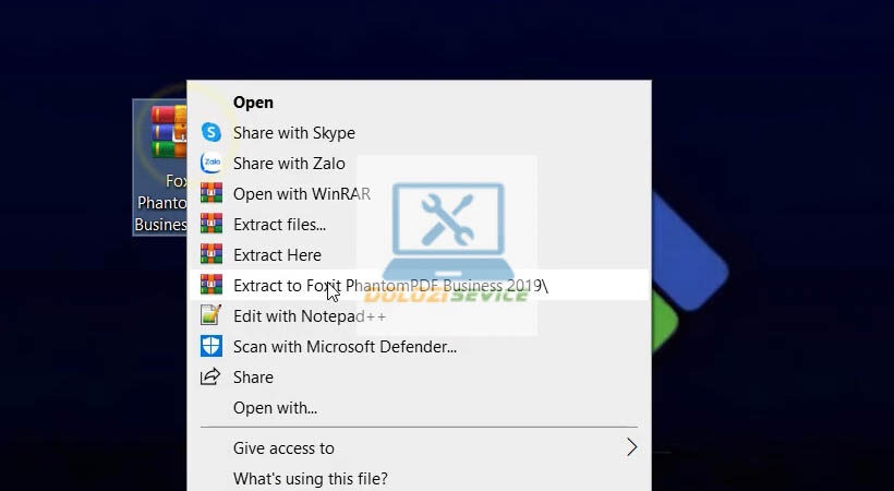 Giải nén Foxit PhantomPDF Business 2019