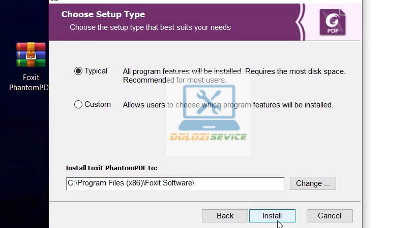 Chọn Install để cài đặt