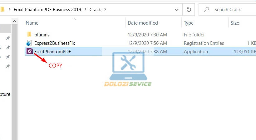 Copy file kích hoạt