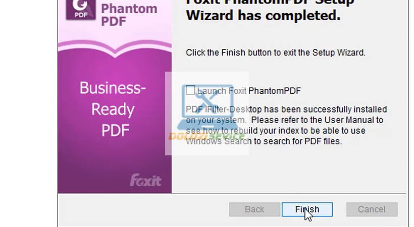 Hoàn tất cài đặt Foxit PhantomPDF Business 9