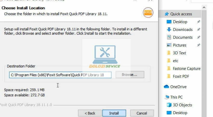 Hướng dẫn cài đặt Foxit Quick PDF Library 2020