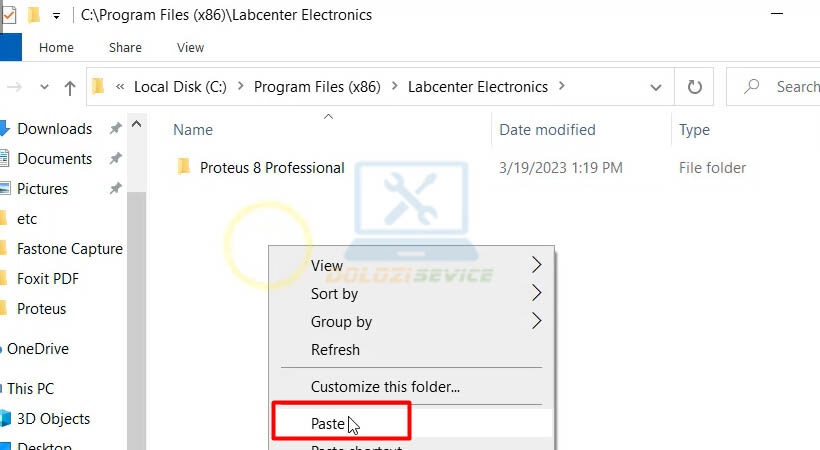Dán file kích hoạt vào thư mục cài đặt Proteus Professional 8 SP3