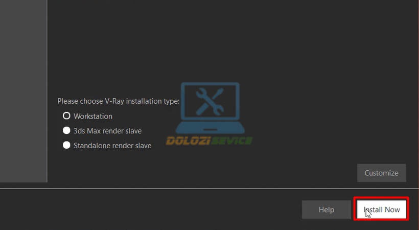 Chọn Install Now để cài đặt Vray for 3ds Max 2013