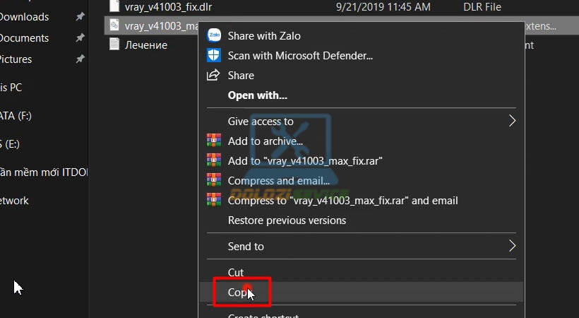 Copy tiếp file kích hoạt