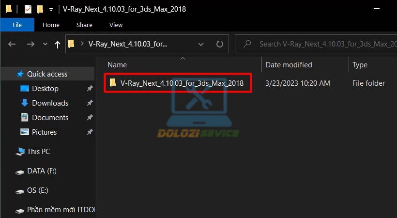 Mở file cài đặt Vray for 3ds Max 2018