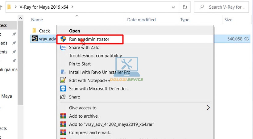 Khởi động Setup Vray