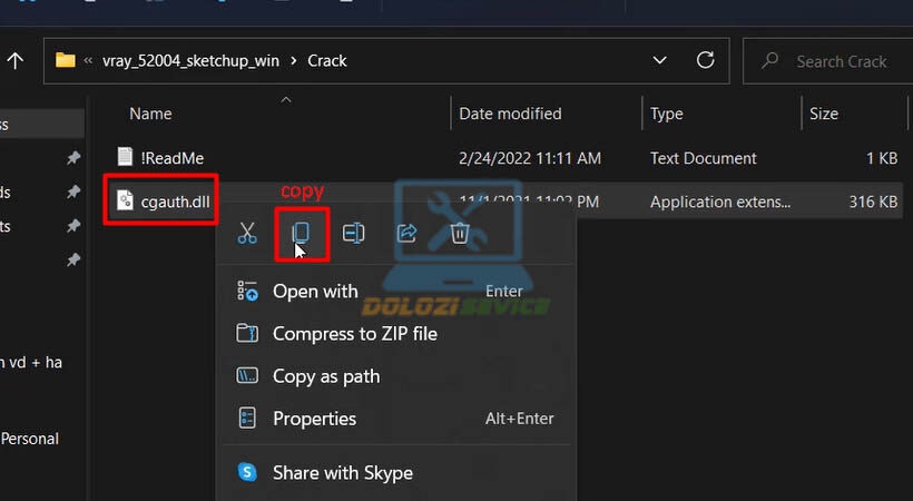 Copy file kích hoạt Vray for Sketchup 2022