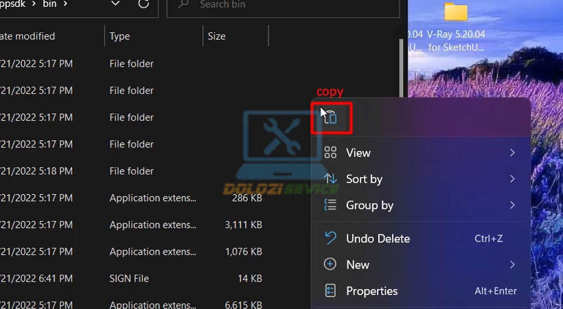 Dán file kích hoạt Vray for Sketchup 2022