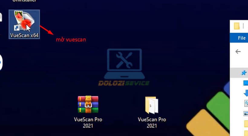 Mở VueScan Pro 2020 Mở phần mềm VueScan Pro 2020