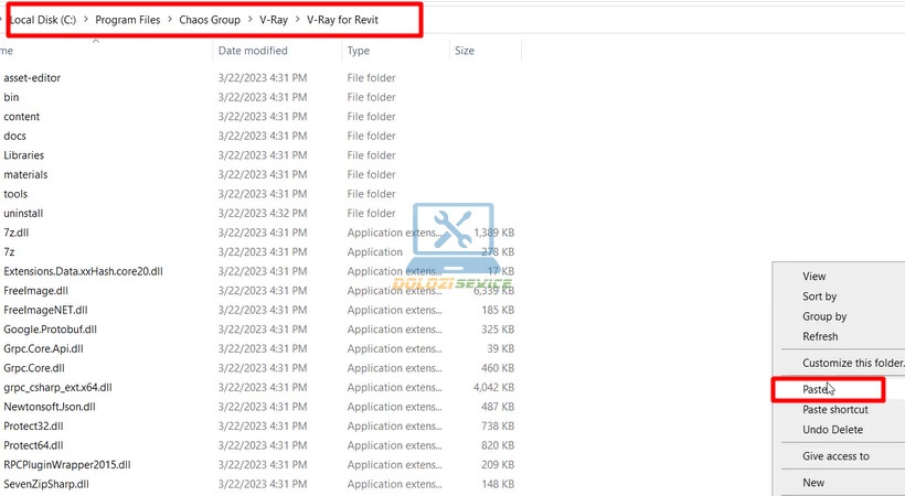 Dán file kích hoạt