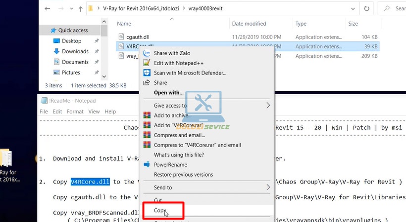 Copy file V4RCore