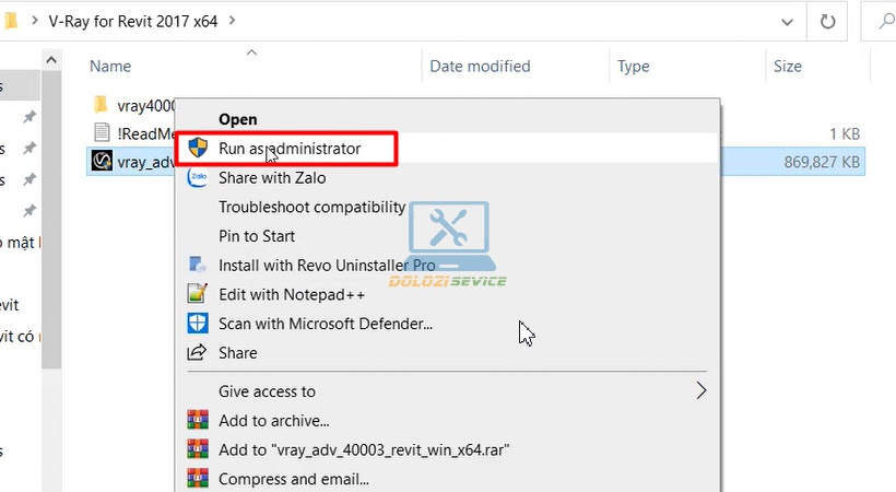 Khởi chạy file Setup Vray
