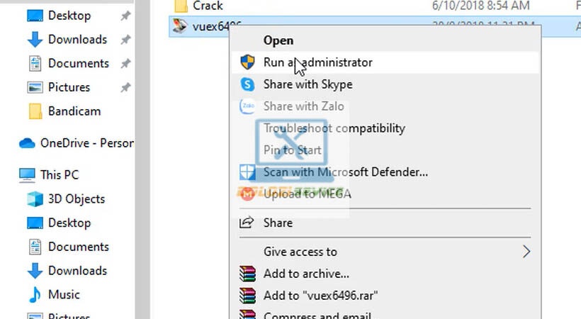 Chạy file setup VueScan Pro 2018 với quyền admin Chạy file setup VueScan Pro 2018 với quyền admin
