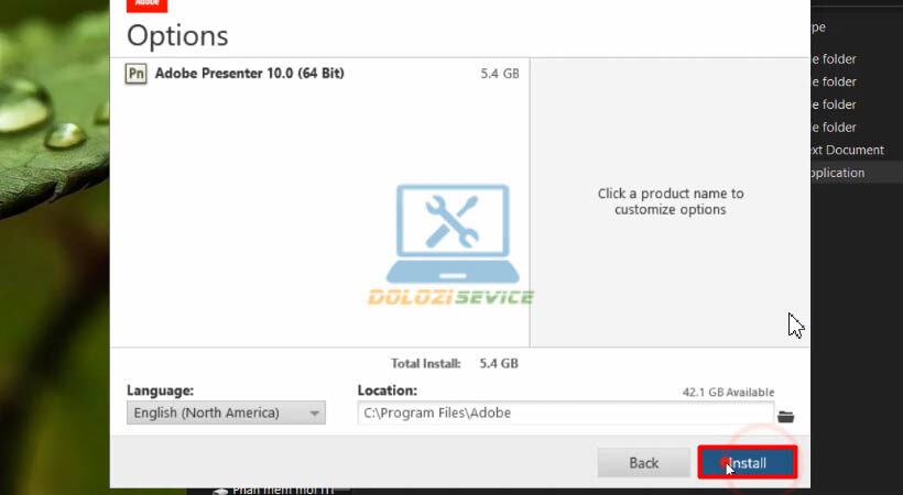 Chọn Install Adobe Presenter 10