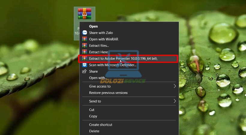 Giải nén Adobe Presenter 10