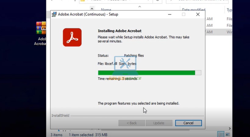 Chờ Update Adobe Acrobat 2023