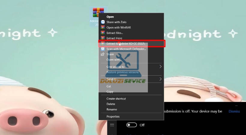 Giải nén Adobe XD 2022