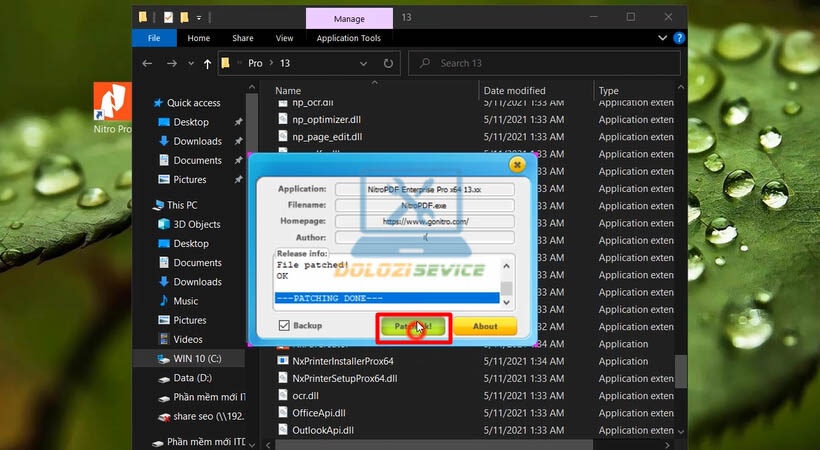 Activate Nitro PDF 2021 thành công