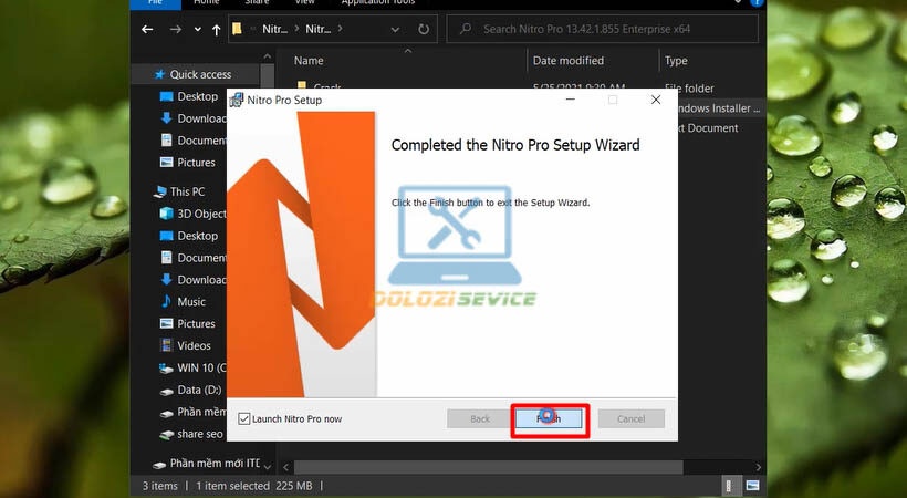 Cài đặt Nitro PDF 2021 thành công