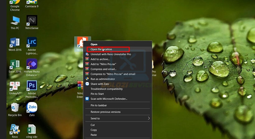 Mở vị trí cài đặt file Nitro Pro Enterprise 13