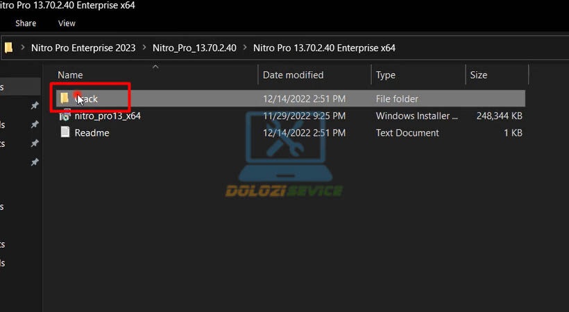 Mở file Activate Nitro Pro Enterprise 2023