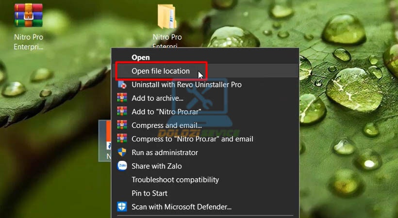 Mở vị trí file ra Nitro Pro Enterprise 2023