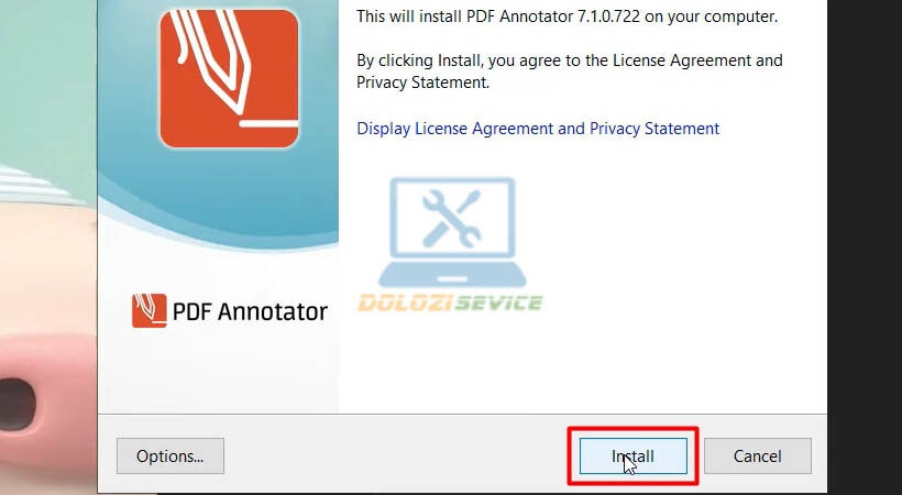 Chọn Install PDF Annotator 2019