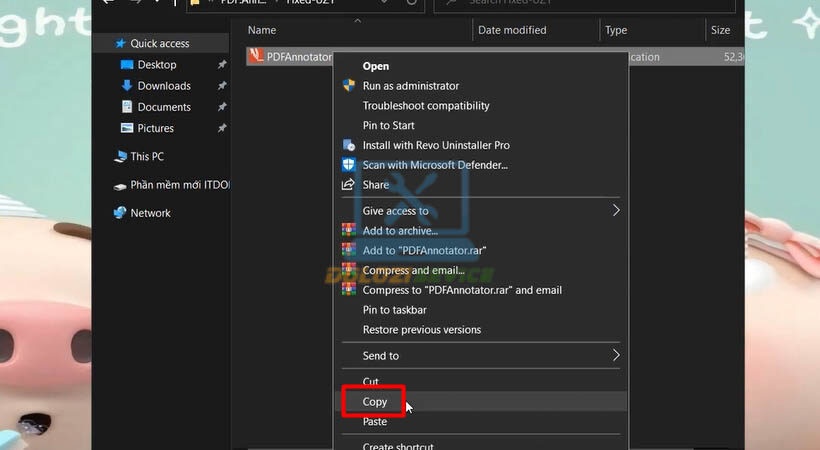Copy file Activate phần mềm PDF Annotator 2019