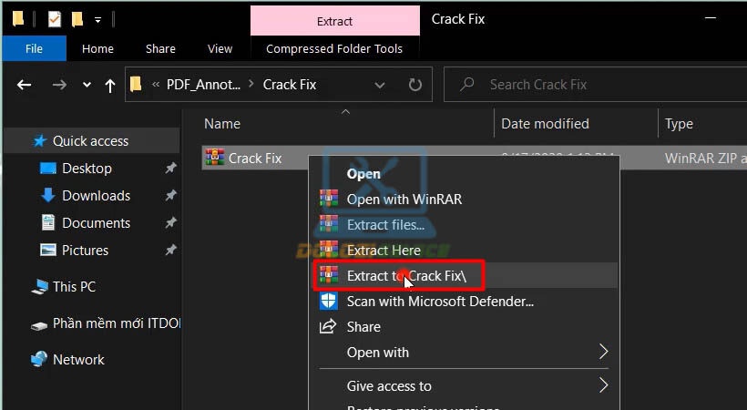 Giải nén file Activate PDF Annotator 2020