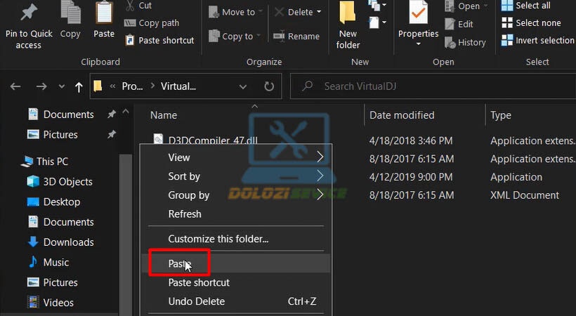 Dán file kích hoạt Virtual DJ 8