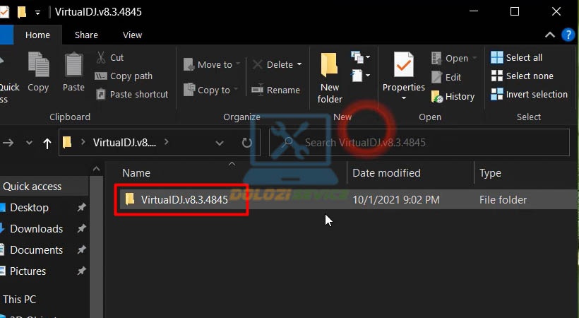 Mở file cài đặt Virtual DJ 8