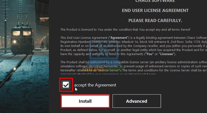 Chọn Accept rồi chọn Install.