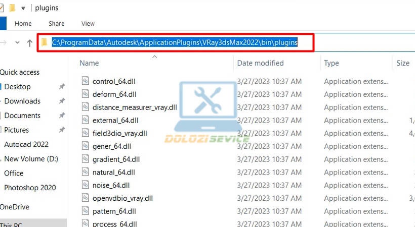 Mở vị trí file