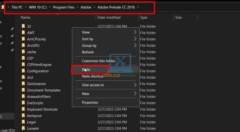 Dán file kích hoạt