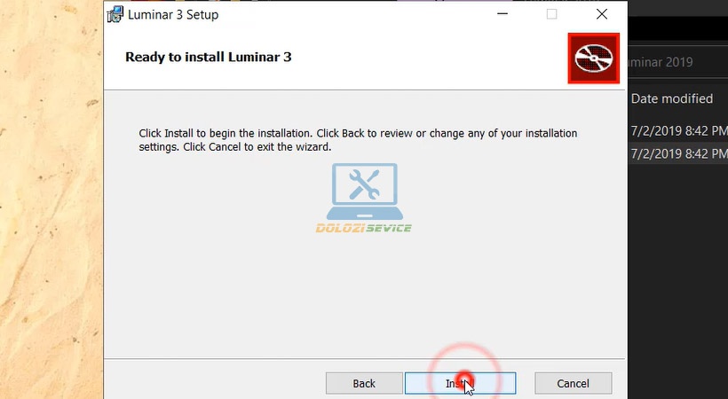 Nhấn Install