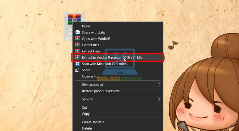 Giải nén Adobe Presenter 2019
