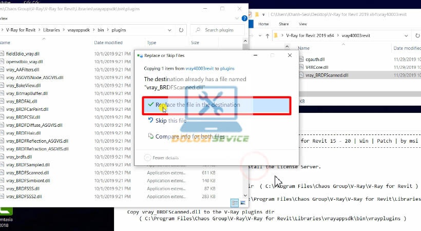 Chọn tùy chọn kích hoạt Vray for Revit 2019