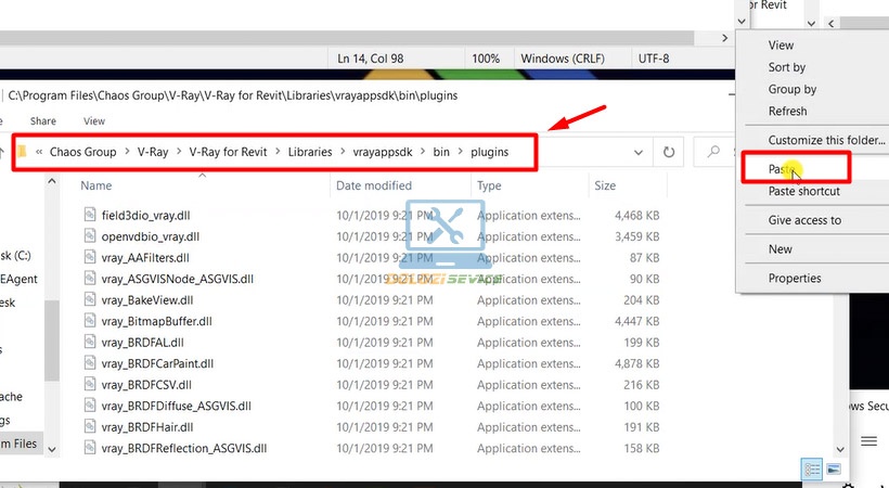 Dán file vray_BRDFScanned vào thư mục plugins